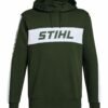 Stihl Colourblock Hoodie - Green / White